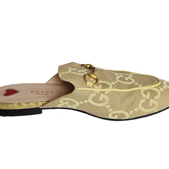 GUCCI YELLOW JUMBO GG PRINCETON SLIPPERS (38.5) - Picture 9 of 13